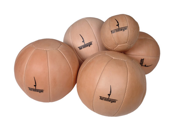 Medizinball aus Leder, Turnmeyer Classic