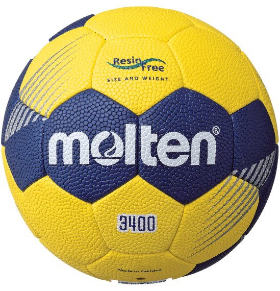 Molten Handball Top Trainingsball H3F3400-YN, gelb/blau
